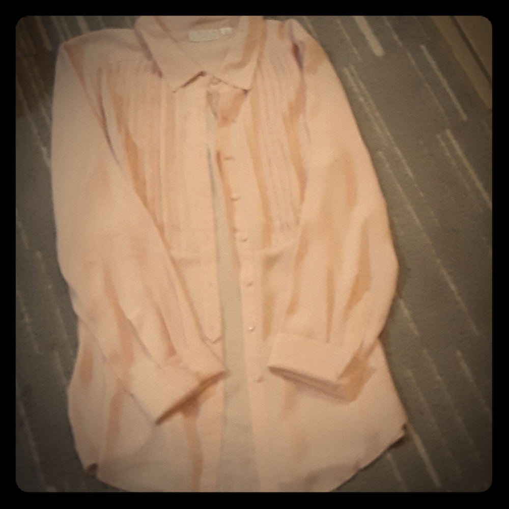 Joan Rivers pretty pink button up
